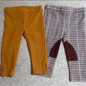 Two (2) Janie & Jack Ponte Pant, sz 12-18 mos